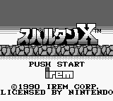 Spartan X title screen for GameBoy